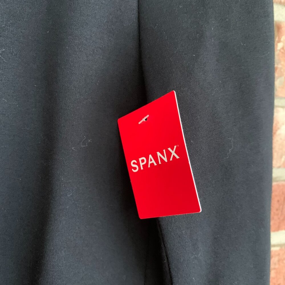 NWT SPANX The Perfect Collarless Oversized Pointe Navy Blue Blazer Size M - Picture 6 of 15